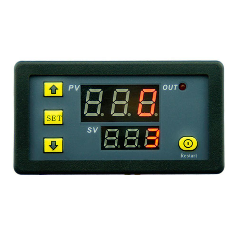 DC12V 20A Timing Delay Relay Module Cycle Timer Digital LED Dual Display 0-999m