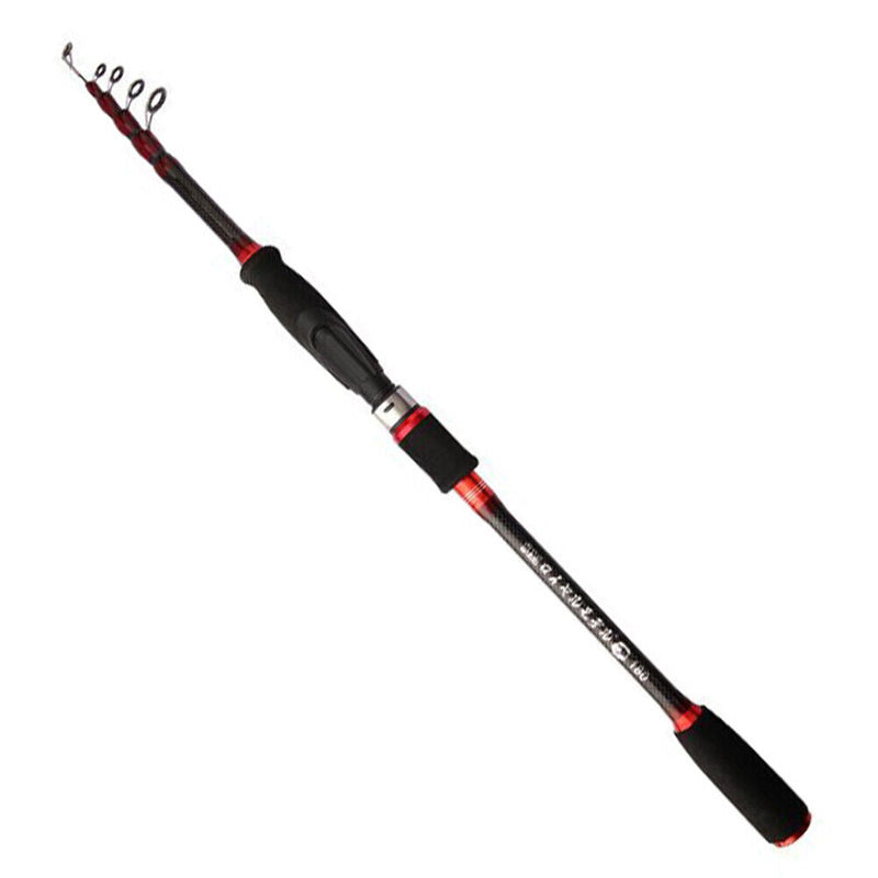 Telescopic Fishing Rod Lure Ultralight Carbon Fishing Pole (2.7m Spinning) Newly