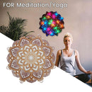 Mandala Yoga Room LED Night Light Elegant Mandala Hanging Lamp Acrylic Ornament`