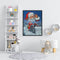 Frameless Oil Paint By Numbers DIY Santa Claus Present Picture Craft for Room