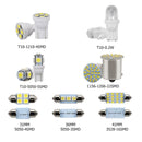 Dome Door Trunk License Plate Lamp Combo LED Inside Bulb Kit Car Interior Light