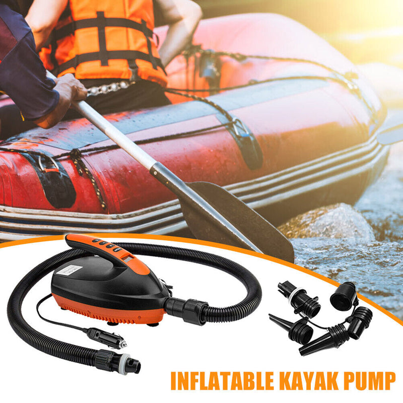 12V Car Electric Air Pump 16psi Kayak High Pressure LCD Display Inflator