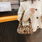 Animal Pattern Underarm Bag Women Mini Plush Shoulder Handbags Purse (7)