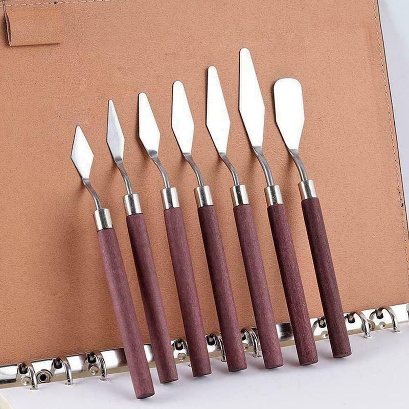 7PCS Palette Scraper Spatula For Artist Oil Painting scraper I3Z3