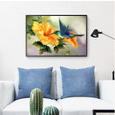 Frameless Painting By Numbers DIY Bird Honey Canvas Oil Picture Craft Decor Kit