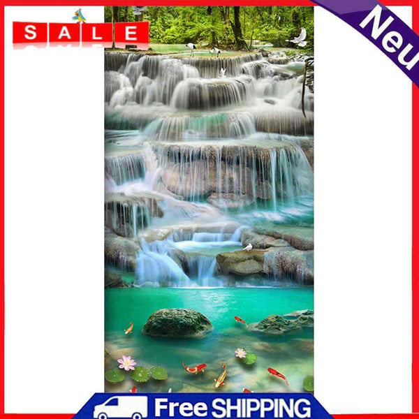 5D Diamond Painting Full Square Drill Waterfall Picture of Rhinestone