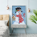 5D DIY Diamond Painting Special Shaped Crystal Drill Snowman Mosaic Picture K