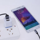 Universal US Male 2.1A 2 Port USB Dual Charging Station USB Charger Stromverso