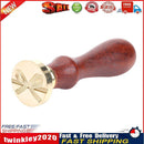 Retro Envelope Wax Seal Stamps Wooden Handle Sealing Wax DIY Crafts (F251) Newly
