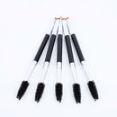 Eyebrow Brush Dual-ended Brow Eyeliner Angled Cut Brush Makeup Spoolie FAST E7A1