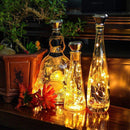 10pcs LED Solar Bottle String Light Diamond Cork Fairy Lamp Decor (Warm) Newly