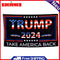 Take America Back Slogan Flag Banner 2024 Campaign Decorative Bunting Sign Decor
