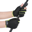 Fishing Gloves Anti-slip 2 Cut Finger Breathable Cycling Mitten (Green)