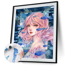 Oil Paint Painting Girl By Numbers Coloring Picture Digital Drawing M066