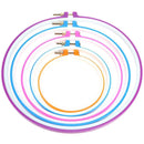 5pcs Plastic Cross Stitch Embroidery Hoop Ring Craft Sewing Machine Frame Newly