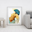 Frameless Painting By Numbers Gingko Leaves DIY Handmade Drawing On Canvas Cr