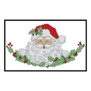 Santa Bust Partial Cross Stitch 14CT Counted Embroidery DIY Home Decoration Gift