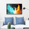 Art Canvas Oil Kit Drawing By Numbers Ice Fire Phoenix DIY Hand Painted Painting