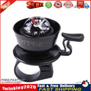 2 in 1 Bicycle Handlebar Bell Compass for MTB Bike Safety Cycling (Black) Newly