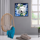 5D Diamond Painting Kit Flower Wolf Full Round Drill Rhinestone DIY Wall Ar