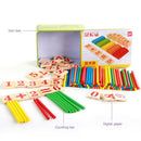 Wooden Toys for Children Mathematics Game Stick Math Numbers Counting Rods