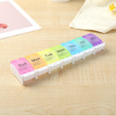 Colorful Pill Box Medicine Organizer 7 Day Tablet Storage Case Drugs Dispenser