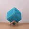 LED Square Bamboo Rattan Night Light Room Starry Sky Project Lamp (Blue) Newly