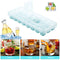 #A Ice Cube Trays with Dust Cover Silicone Ice Maker Mold Box Whiskey Tea Cooler