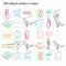 Desk Organizer Cute Animal Shape Paper Clips Stationery Bookmark Binder Clip