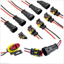HID Fog Wire Connector Sealed Waterproof Electrical Plug Terminal Car SUV Boat