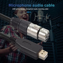 USB Microphone Cable USB Male to 3-Pin XLR Female Audio Cable Adapter (2m) Newly