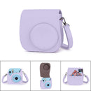 PU Leather Bag Case w/Adjustable Shoulder Strap for Instax Mini 11 (Purple)