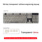 104pcs Transparent Mechanical Keyboard Keycaps Computer Key Cap Set (White)