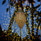 Solar Metallic Hollow Projection Lamp Outdoor Hanging Light Garden Decor Newly