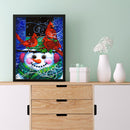 Full Round Drill Drawing Picture Snowman Diamond Painting Living Room Ornamen