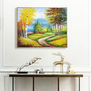 Forest Trail Oil Paint By Numbers DIY Handpainted on Canvas Wall Art Crafts