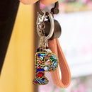 DIY Key Chain Diamond Painting Letters Women Bag Keyring Pendant Gift (P) Newly