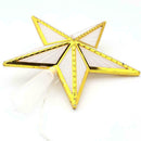 LED Snowflake Five-pointed Star Lamp Xmas Light Christmas Tree Party Topper U7D1