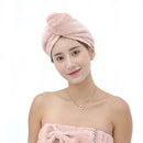 Hair Towel Wrap 2 Pack Microfiber Quick Dry Hair Towels Cap for Women Wet Hair