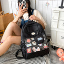 #A Nylon Female Japanese Preppy Style Schoolbag High School Girls Backpack for G