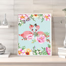 Oil Paint By Numbers Flamingo Lovers Frameless Picture Craft Kit for Home Room