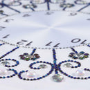 DIY Special Shaped Diamond Painting White Flower Wall Clock Craft Art Decor