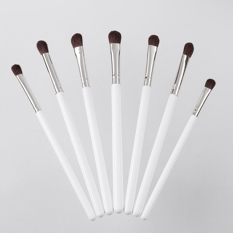 7pcs Soft Hair Wood Handle Eyeshadow Brush Cosmetics Makeup Brushes Set (E)