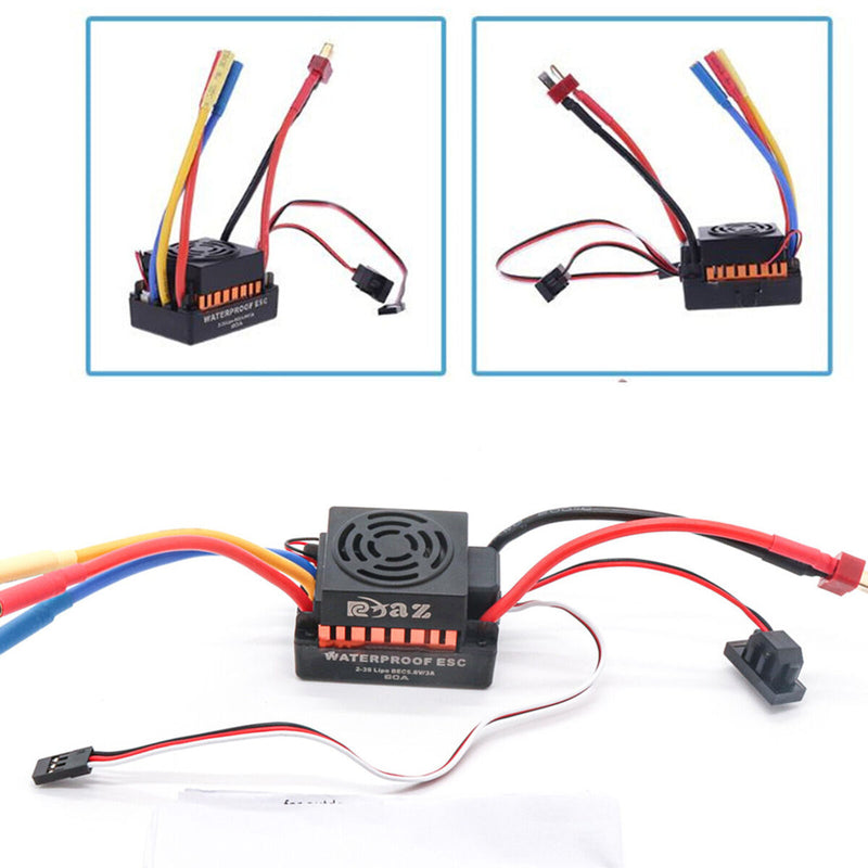 #A 3600/4500/5200KV 3650 Brushless Motor with 60A ESC for 1/8 1/10 Scx10 Hpi R