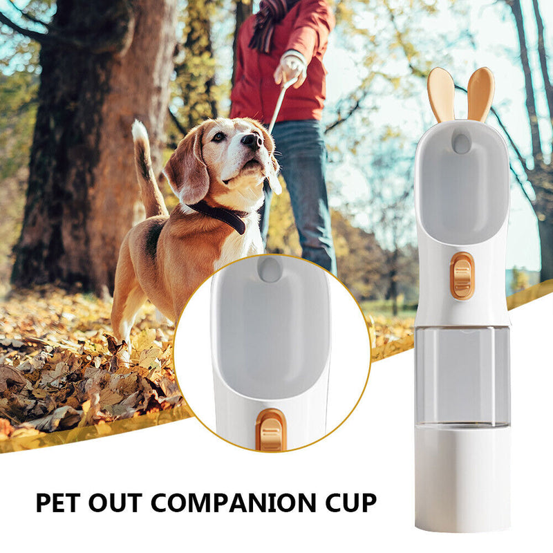 Portable Pet Dog Water Bottle Travel Outdoor Walking Cat Drinking Cup Dispens