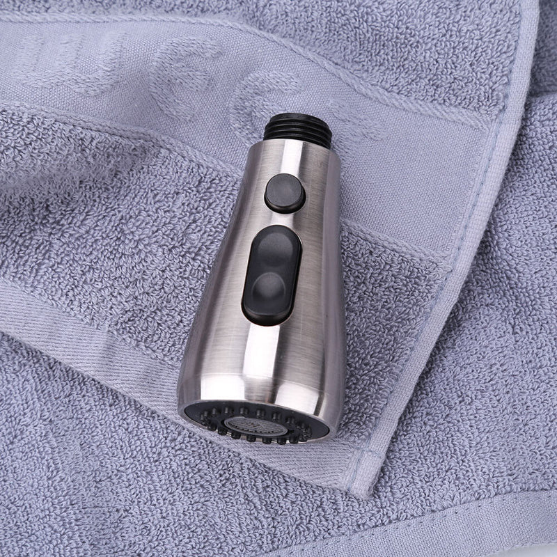 360 Degree Faucet Head 2 Mode Sink Basin Filter Pull-Out Nozzle Sprayer (C)