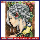 Flower Girl Oil Paint By Numbers Kit DIY Drawing Picture for Adults Home De