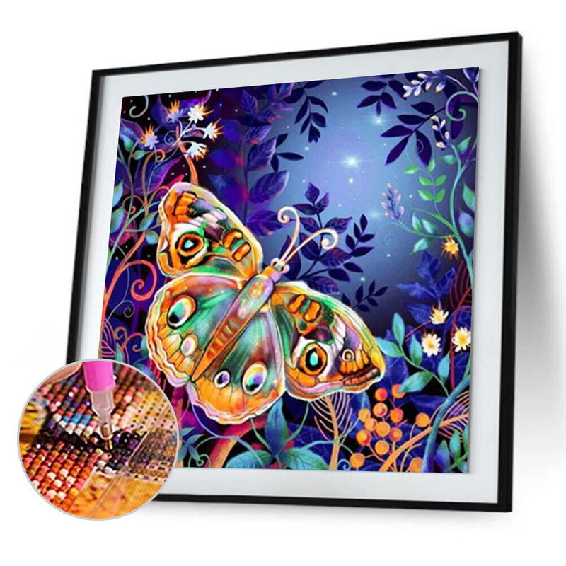 Diamond Painting 5D DIY Colorful Butterfly Full Round Drill Animal (A765) Newly
