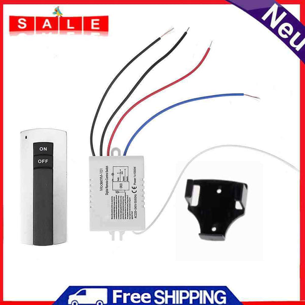 220V ON/OFF Wireless Digital Remote Control Switch 1 2 3 4 Way for Lighting Lamp