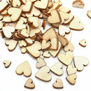 Rustic 4 Sizes Wooden Love Heart Wedding Decor Table Scatter Crafts Accessories